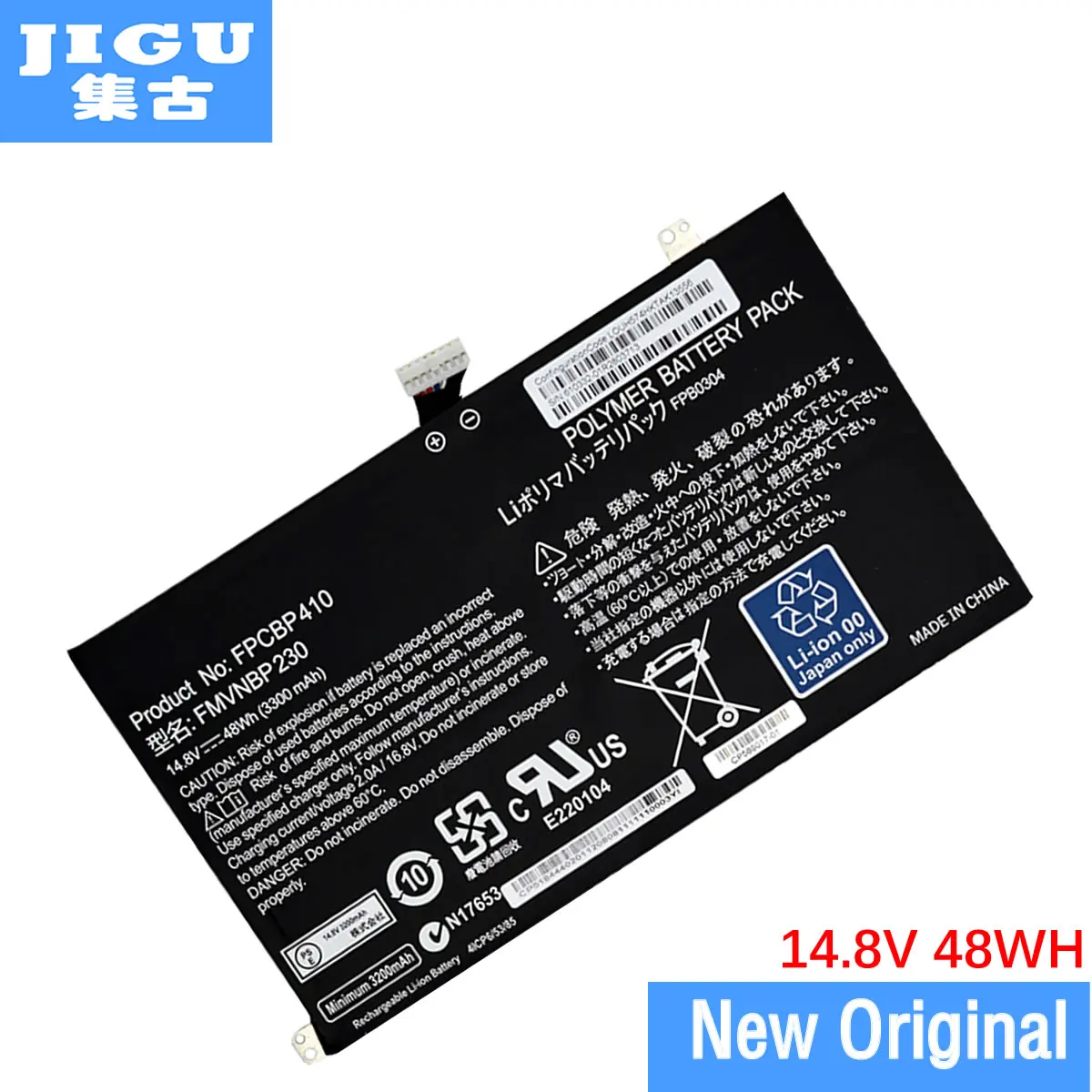 JIGU FMVNBP230 FPB0304 FPCBP410 Оригинальная батарея для ноутбука FUJITSU LIFEBOOK U554 U574 UH554 UH574 14 8 V 48WH