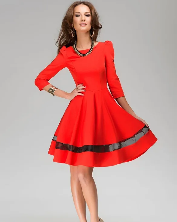 2015 мода Vestidos женщины зима платье с длинным рукавом ну вечеринку платья Vetement