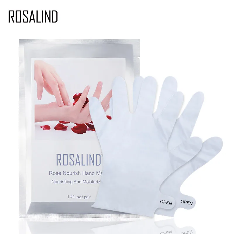ROSALIND маска для рук Увлажнение Рук спа-перчатки 2 шт. = 1 пара Отшелушивающий