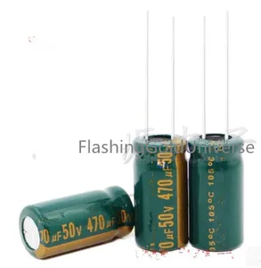 С алюминиевой крышкой, 50В 470 мкФ 470 мкФ с алюминиевой крышкой, 50В электролитические конденсаторы размером: 10X16 10X20best качества