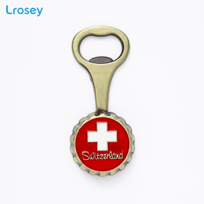 Switzerland B 3D открывалка для бутылок магниты на холодильник Англия Лондон швейцарские металлические магниты на холодильник домашний декор французская башня Европейский держатель для сообщений - Цвет: Switzerland B