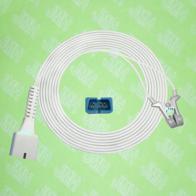 

Compatible with Nellcor,GE,Datascope,Artema Pulse Oximeter monitor, Child and Adult ear clip spo2 sensor,7pin.