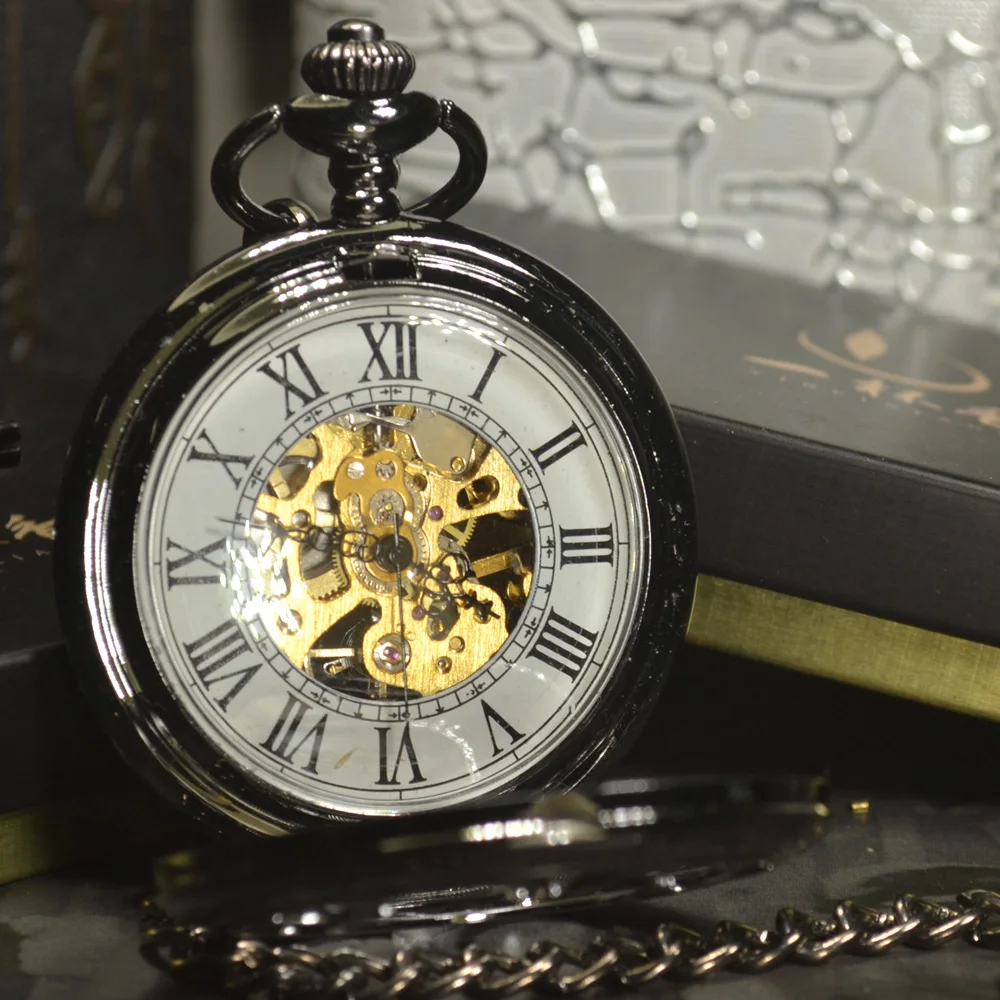 Часы мужские механические карманные в стиле стимпанк роскошные модные