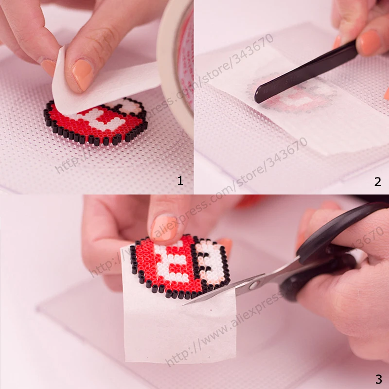 1 шт. защита Хама бусины без деформации perler/предохранитель бумажная лента|beaded jackets