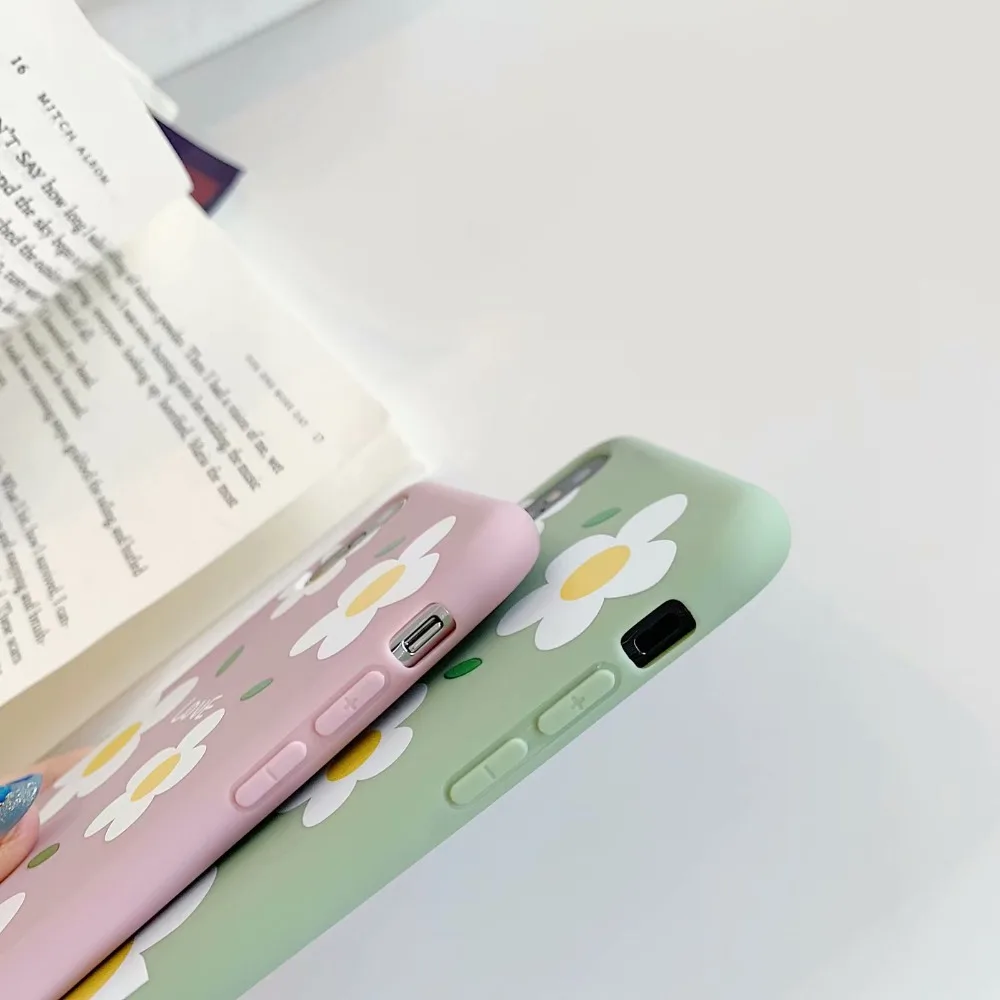 ORYKSZ прекрасный ромашка цветочный ТПУ чехол для телефона iphone XS Max X 6 S 7 8 Plus чехлы XR