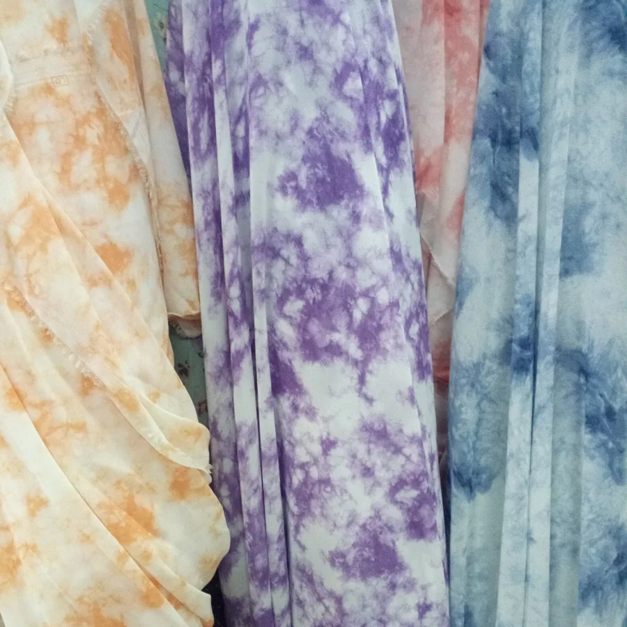 Шифоновое платье ткань пляжная юбка стиль чернил сделай сам ручная работа