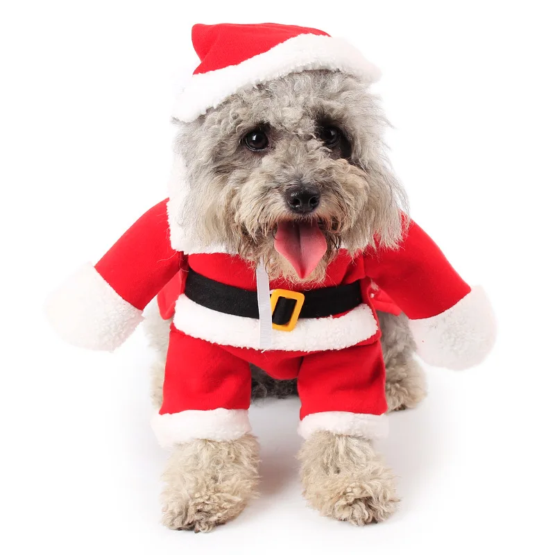 Dog pet clothes Santa Claus stand up Christmas dog outfit | Coats &amp Jackets
