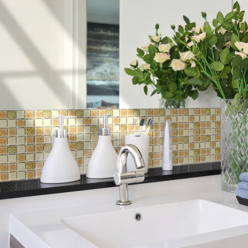 Новинка 2019 20 шт. мраморных наклеек самоклеящаяся плитка наклейка на стену сделай