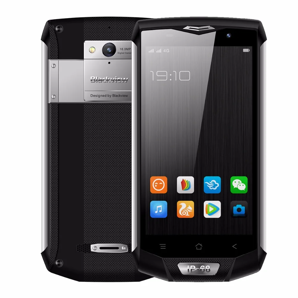 Смартфон Blackview BV8000 Pro 4G 5 0 дюймов Android 7 MTK6757 Восьмиядерный 2 3 ГГц 6 ГБ ОЗУ 64 Гб 16.0MP