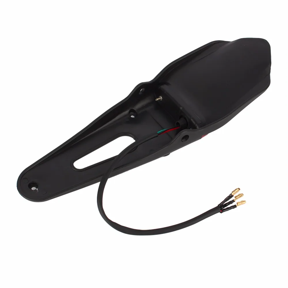Motorcycle Enduro Trial Bike Mud Guard 12 LED Brake Stop Rear Tail Light High Quality ABS Plastic Universal |