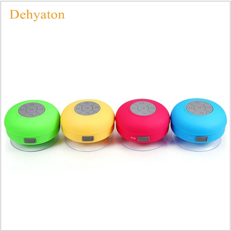 

Dehyaton Subwoofer Waterproof Shower Speaker Wireless Bluetooth Handsfree Receive Call Music Suction Mic For iPhone Samsung