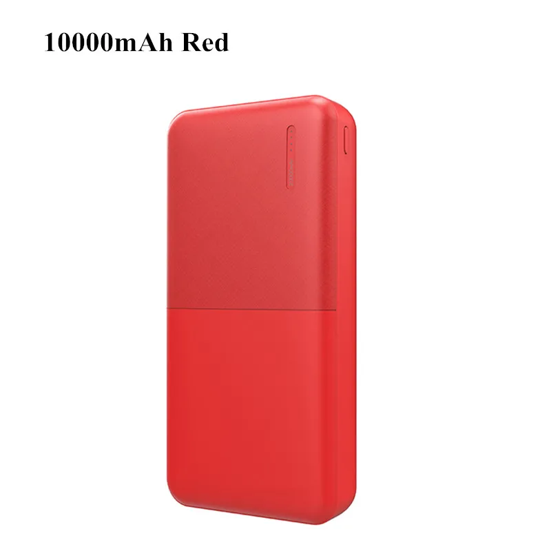 10000mah Red Внешний аккумулятор A.S 10000 мАч для Xiaomi, samsung, iPhone, huawei, Nokia, внешний аккумулятор, портативный внешний аккумулятор с двумя usb-портами - Цвет: 10000mah Red