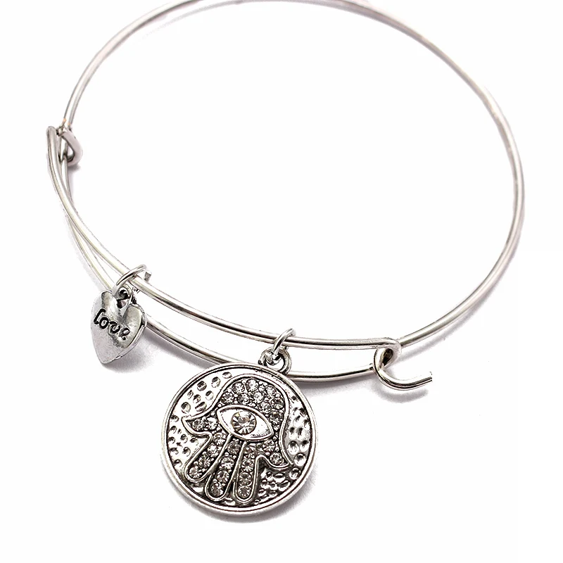 Женский винтажный браслет с кристаллами регулируемая бижутерия|bracelets for women love|wire
