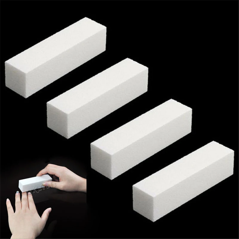 

10pcs/Lot White Nail Block Buffer Nail Art Buffer Sanding Block Files Manicure DIY Polish Tool Buffing Nail Art Tool Nail Buffer