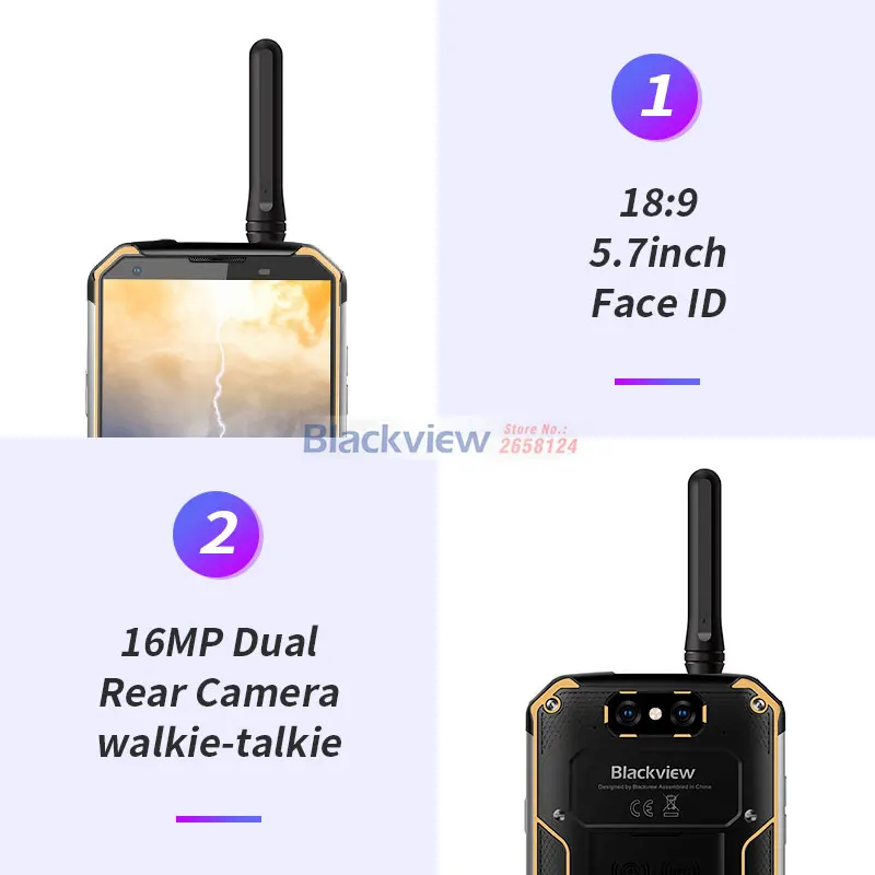 Blackview BV9500 Pro IP68 Водонепроницаемый смартфон 6 ГБ + 128 Гб Беспроводной зарядки 5 7 "18:9