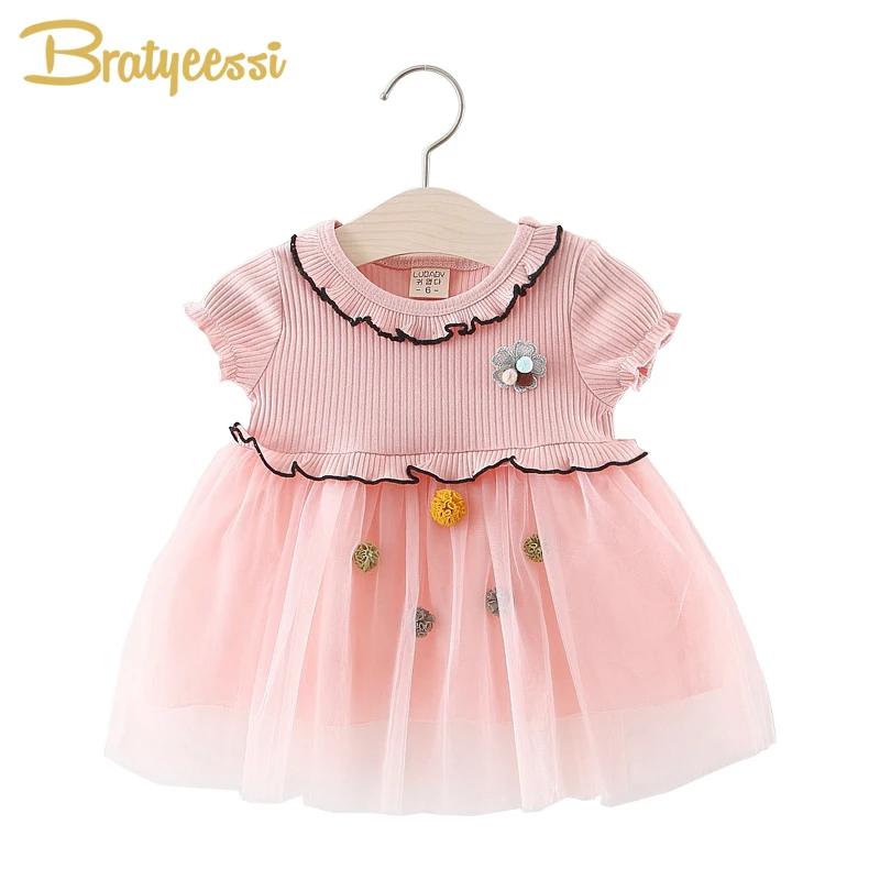 Новые платья для малышей Одежда девочек летнее платье маленьких 2019 г. Платье