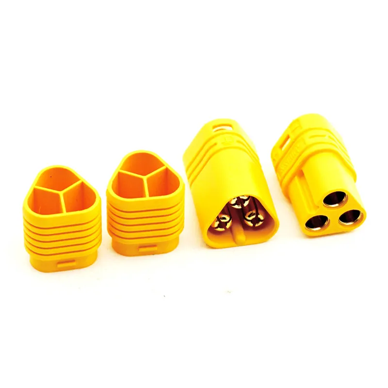 AXSPEED 1/5/10 Pairs MT60 3.5mm Motor Plug Connector 3 Pole Socket Pin for RC ESC to | Игрушки и хобби