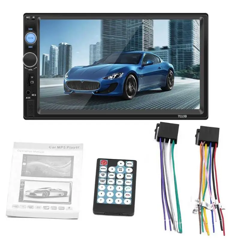 Автомагнитола SWM 7010B мультимедийный плеер с 7 &quotсенсорным экраном Bluetooth FM AUX USB TF