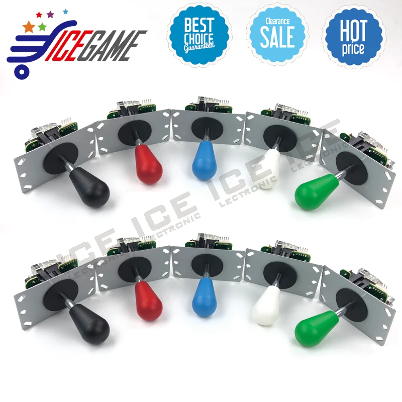 ICEGAME стиль Sanwa аркадный джойстик с овальным шариком Топ 4/8 способ управления