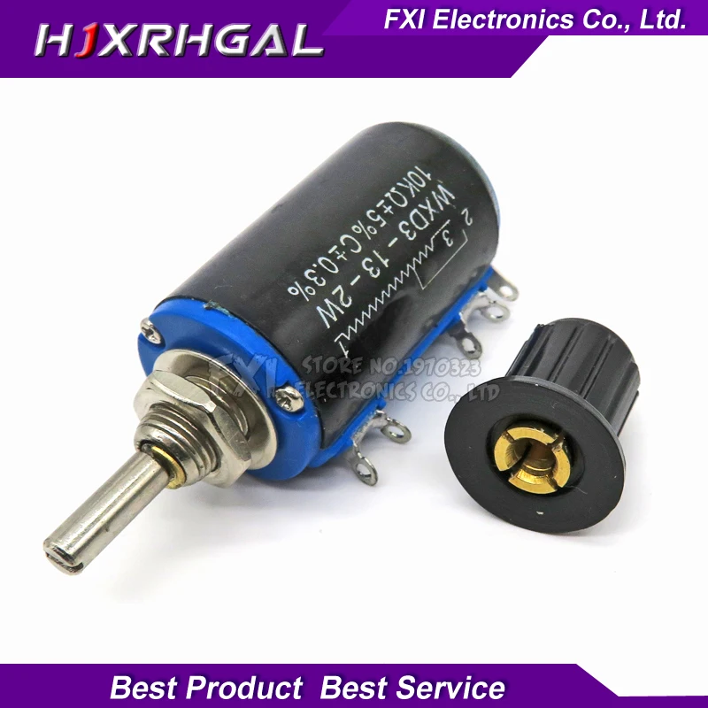 1 шт. WXD3-13 2 Вт потенциометр+ 1 черная ручка 100 200 220 1K 2,2 K 3,3 K 4,7 K 5,6 K 6,8 K 10K 22K 33K 47K 100K Ohm WXD3-13-2W