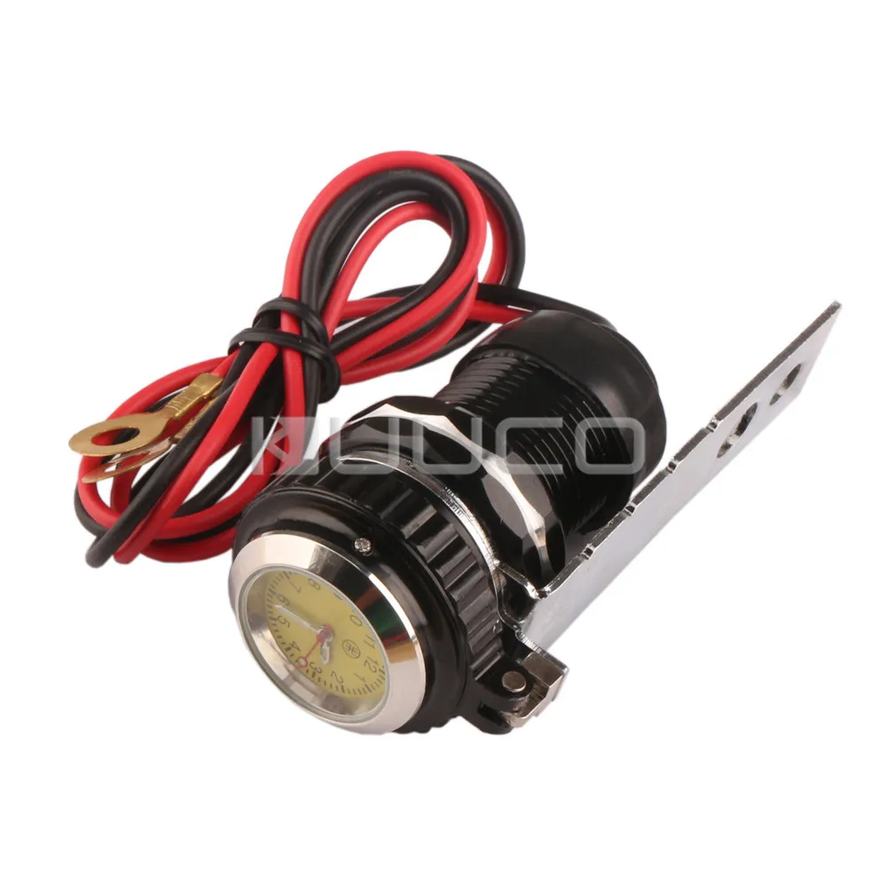 Автомобильный адаптер питания + часы водонепроницаемый 12 В до 5 USB зарядный модуль