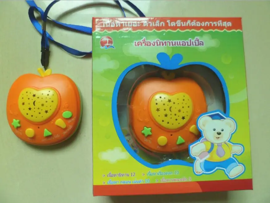

Thai language Apple Story Teller Children Learning Machine Kids LANGUAGE Educational Toys with Light Projective