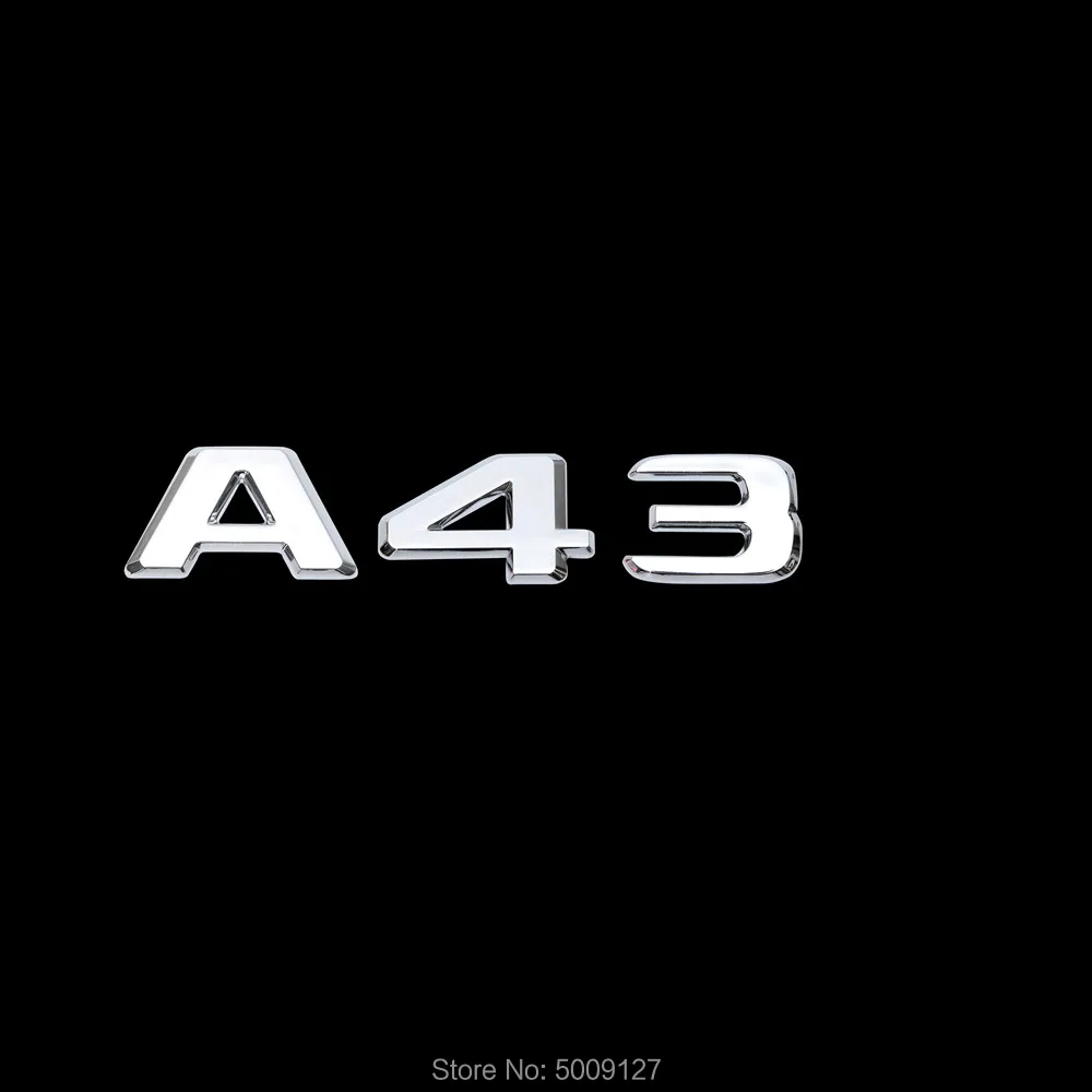 Черный Багажник крыло Буквы Значки Эмблемы для Mercedes Benz A45 A43 A180 A200 A65 A160 AMG W168