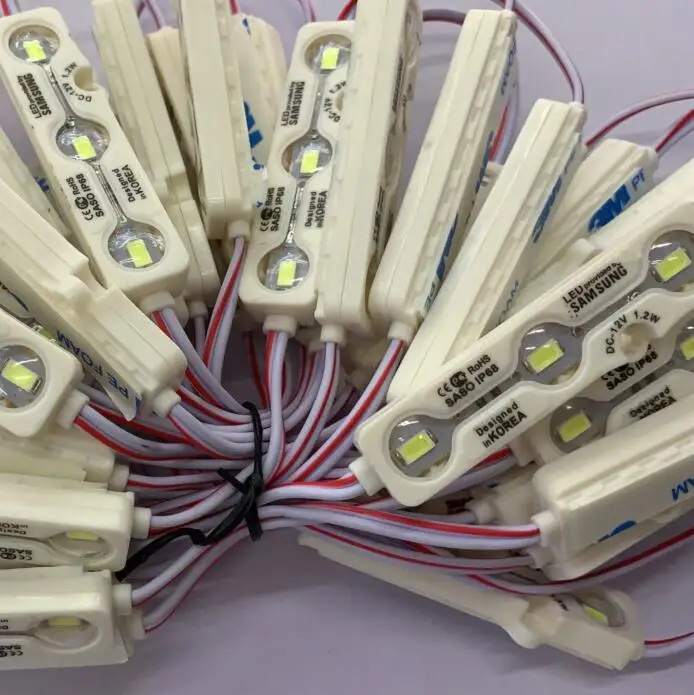 Водонепроницаемый IP68 Samsung 5630 SMD 160 градусов светодиодные модуль 12 в пост. Тока 1 2 Вт