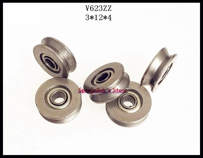20 шт./лот V623ZZ V623 623VV 3x12x4 мм V канавка из углеродистой стали глубокий