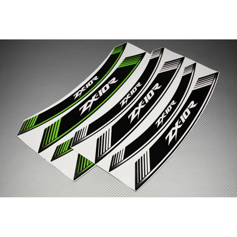 Мотоцикл 8X толстый край внешний обод наклейки в полоску колесные для KAWASAKI ZX10-R ZX10R