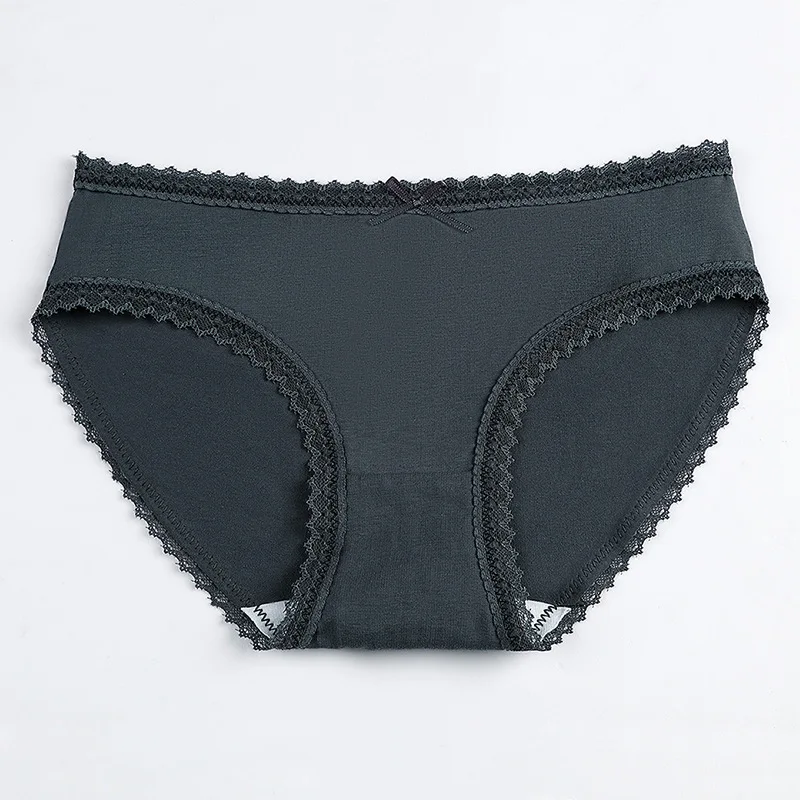4 шт./партия женское нижнее белье Милые простые хлопковые трусики бесшовная