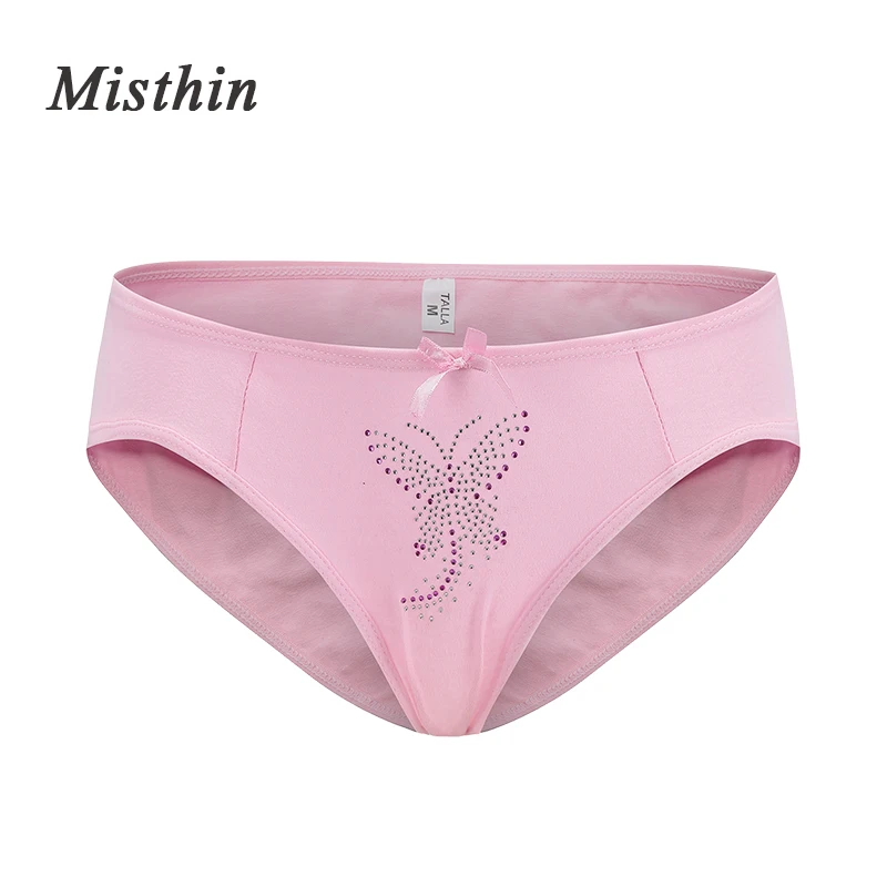 MISTHIN 2017 New Sexy Underwear Women Butterfly Print Fashion Panties Female Underpants Briefs Thongs for Ladies |