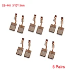 5 пар CB440 Углеродные щетки двигателя для Makita CB-440  CB-448  CB-436195021-6194427-5194159-4 BTS130RFE DHP446RFE DCPB16
