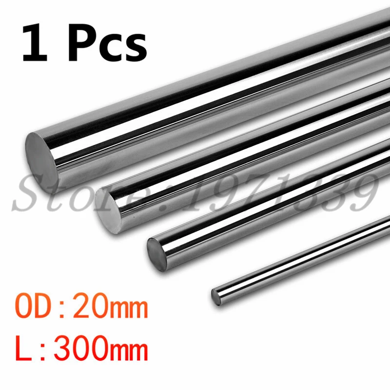 Один шт ЧПУ линейная хром вал od 20 мм L 300 WCS круглый закаленные Сталь стержень бар
