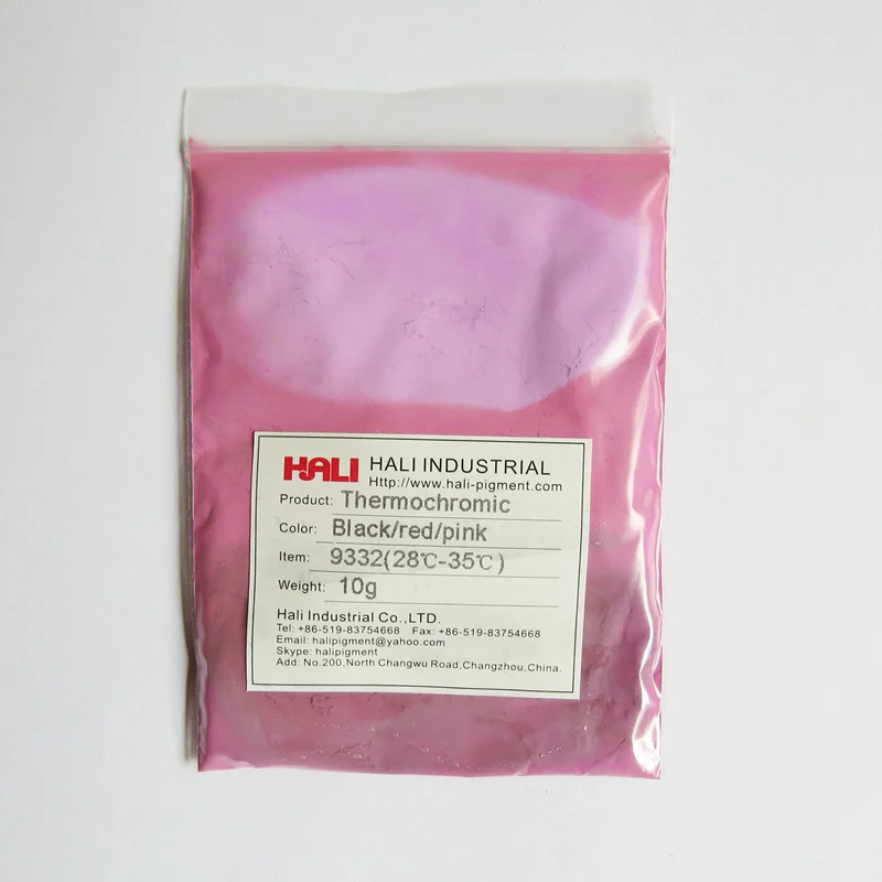 3 цвета Изменение термохромный пигмент 3-я ступенями thermochromic порошок горячий