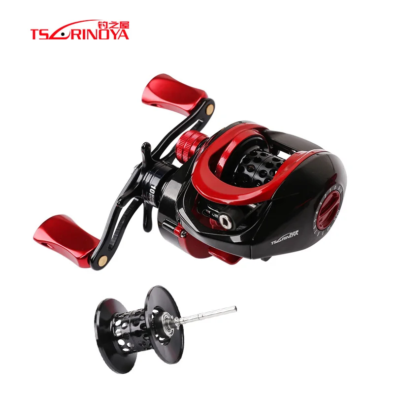 TSURINOYA XF-50 Baitcasting Fishing Reel + Deep Spare Spool 9+1 Lure Weight 1.5-15g BaitCasting Carretilha De Pesca | Спорт и