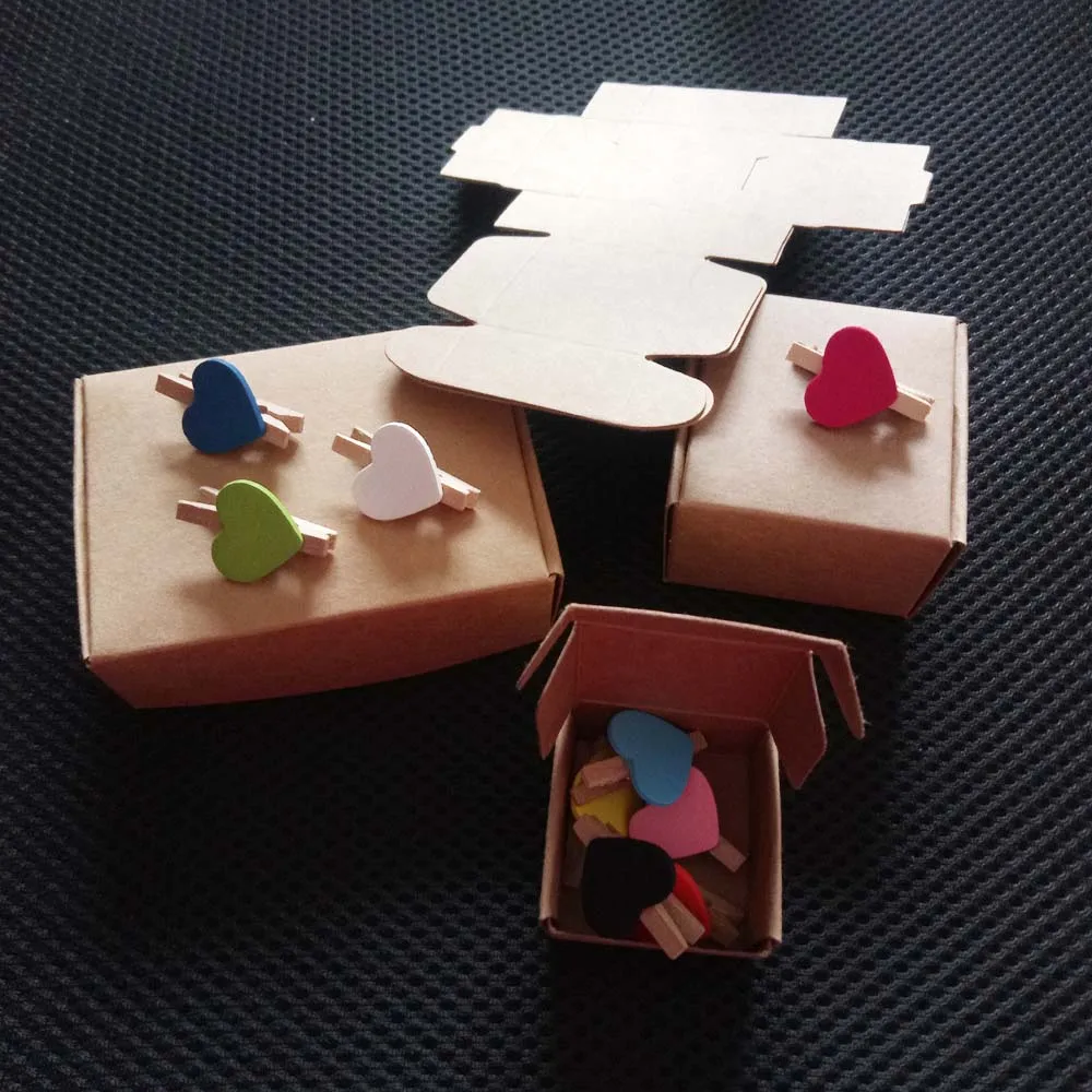 4x4x2 5.5x5.5x2.5 Brown Kraft Paper Box Gift Packing Box Gift Boxes For Jewelry/Wedding Jewelry Packaging Display Storage Boxes best for gift blank grade square brown wood glossy luxury gift watch boxes display for storage box watches alibaba factory