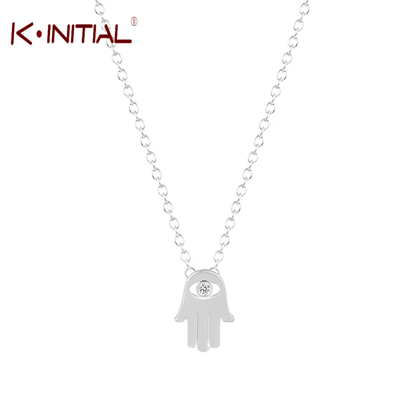 Женское ожерелье ручной работы Kinitial колье с шестиконечными и Hamsa кулоны глазами