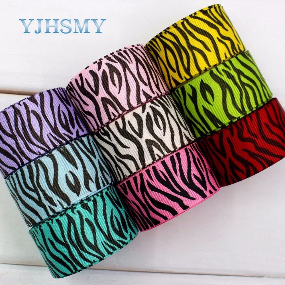 YJHSMY H-17408-1183 10 ярдов 25 мм волнистая лента термопечать grosgrain Свадебные аксессуары DIY