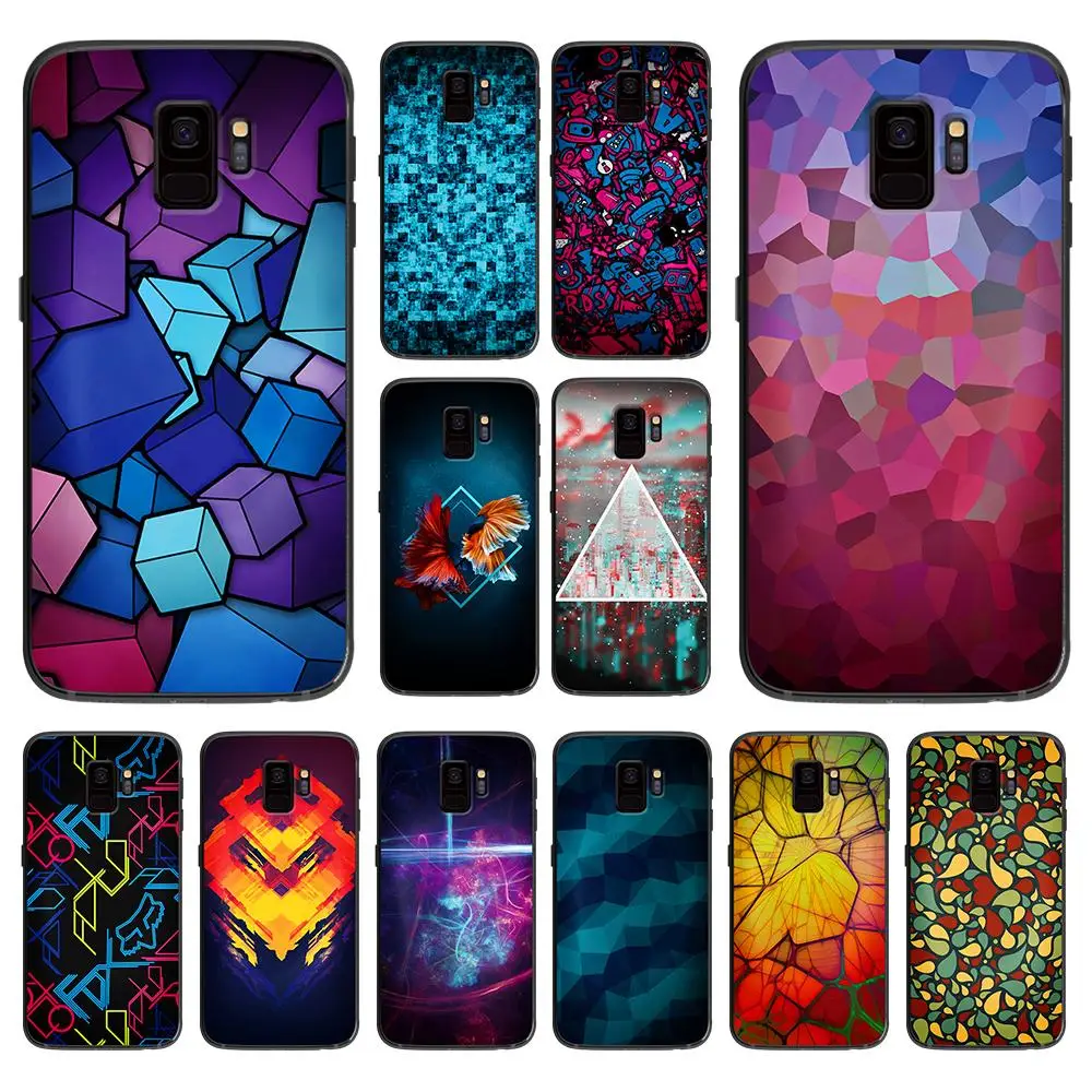 Magic tech puzzles в цвете мягкий чехол для телефона Samsung Galaxy S6 S7 S8 S9 S10e Plus Note 8 9