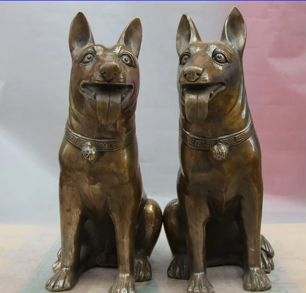 Китайский народный Бронзовый Медь Домашняя Декоративная скульптура талисман