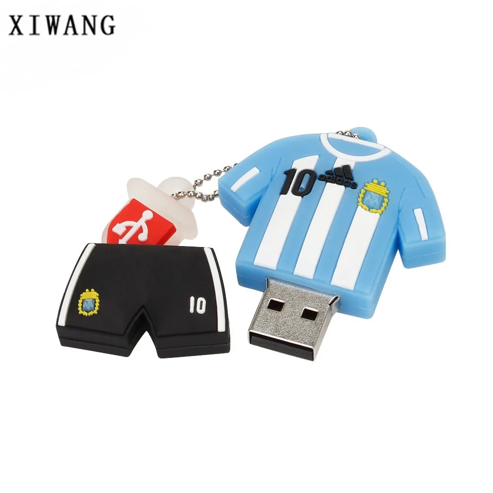 Usb флеш-накопитель 128 ГБ флеш-накопитель серия футбольной одежды usb карта памяти u диск 2,0 4 ГБ 8 ГБ 16 ГБ Флешка 32 Гб 64 Гб подарок на праздник
