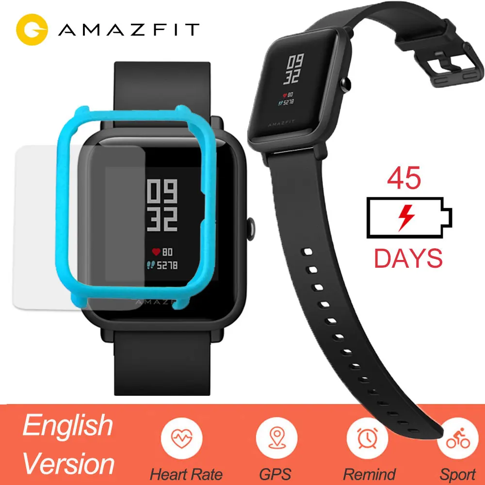 Умные часы Amazfit Bip для мужчин английская версия умные Huami Pace Android IOS монитор