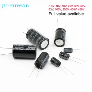 Полноценный алюминиевый электролитический конденсатор 6,3 В 10 в 16 в 25 в 35 в 50 в 63 в 100 в 250 в 400 в 450 в 10 мкФ до 1000 мкФ Ф 1000 мкФ Ф до 4700 мкФ Ф