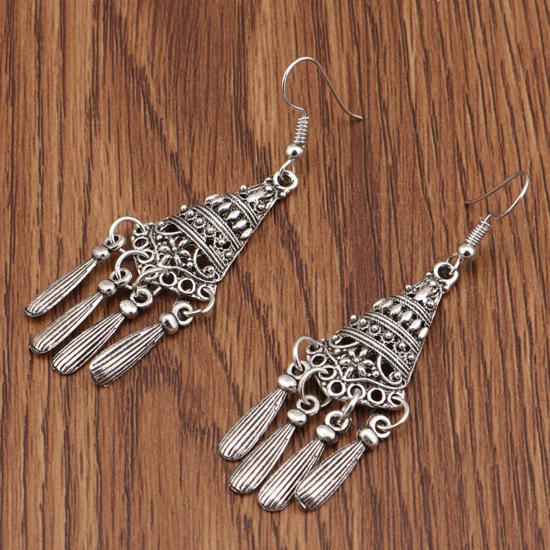 Женские винтажные серьги подвески в виде капель воды|Серьги-подвески| |