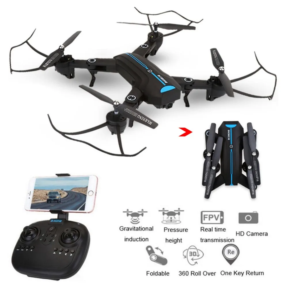 

EBOYU A6W / A6 2.4Ghz 2.0MP Wide Angle Selfie Drones Foldable RC Quadcopter Wifi FPV RC Drone Altitude Hold 3D Flips Roll RTF