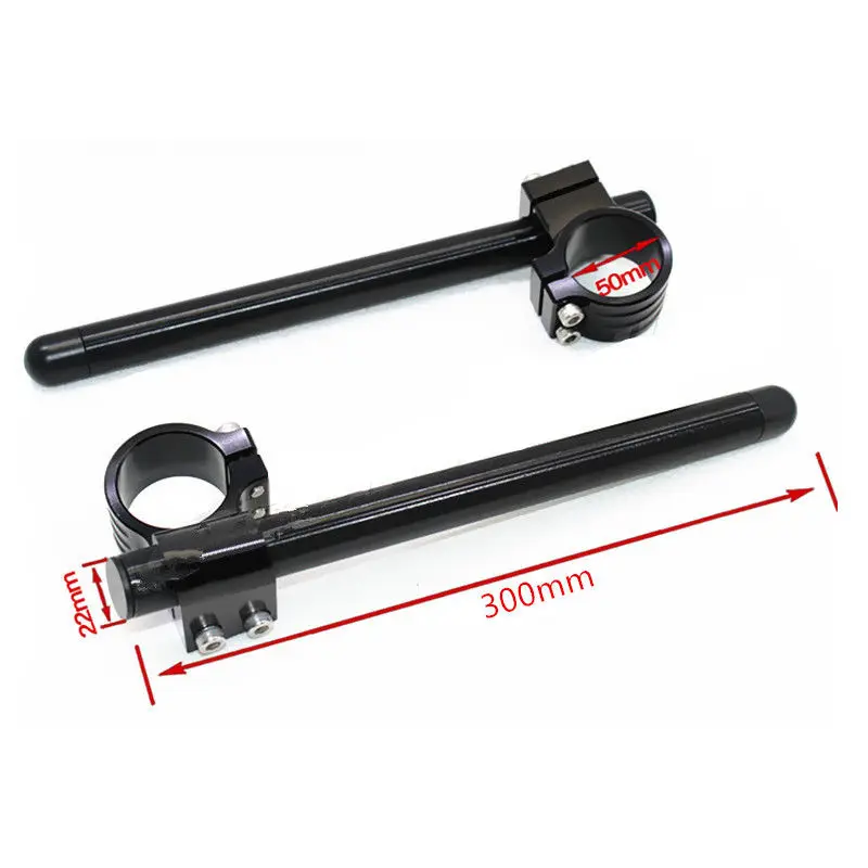 Универсальный 50 мм руль мотоцикла гоночный Регулируемый CNC зажим на вилке Ручка