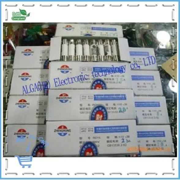 

Insur 10x38 380V 0.5A 1A~32A 40A RT14/RT18/R015 Ceramic tube fuses