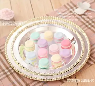 

diameter 30cm round silver metal cake stand cake display pancake decorating tools for wedding decoration DGP057