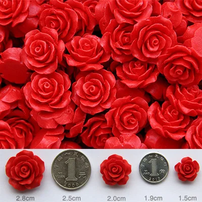 10 шт./лот китайский Cinnabar резные розовые аксессуары Этнические украшения